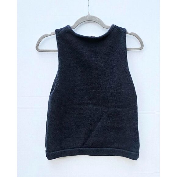 J. Crew Women’s Minimalist Sleeveless Sweater • Rolled Neck Heritage Knit Size S - Picture 4 of 4